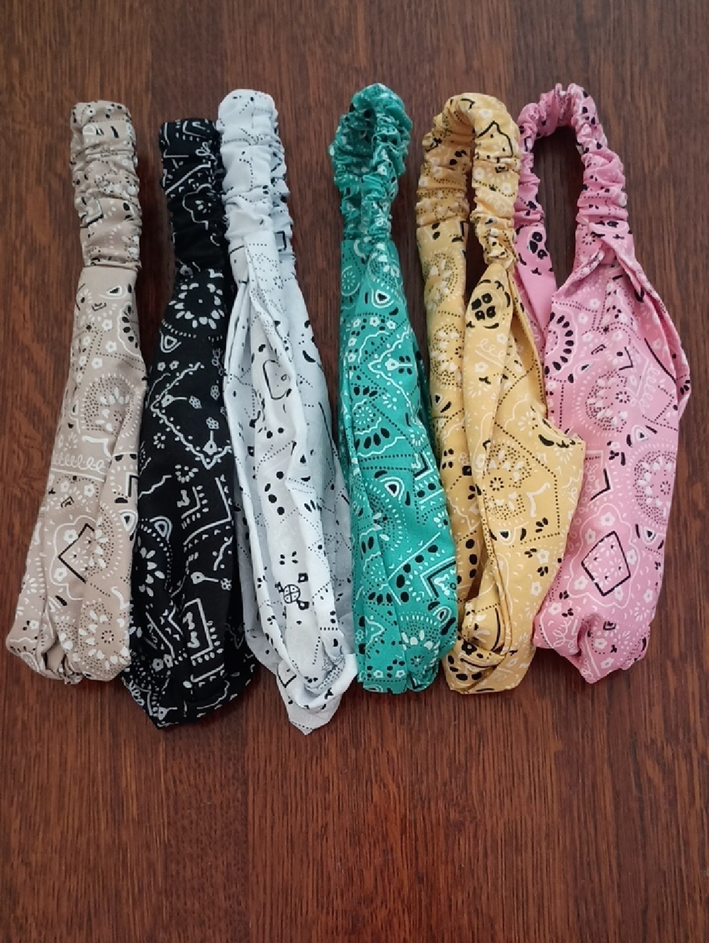 New! Paisley Print Bandana Hair Accessory Headband Bundle (b100)